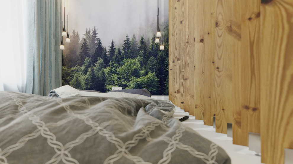 Спальня в скандинавском стиле 20 м2