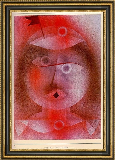 klassiek lila Ontmoedigd zijn Paul Klee The Mask with the Little Flag - 16" x 24" Framed Premium Canvas  Print - Contemporary - Prints And Posters - by Art MegaMart | Houzz