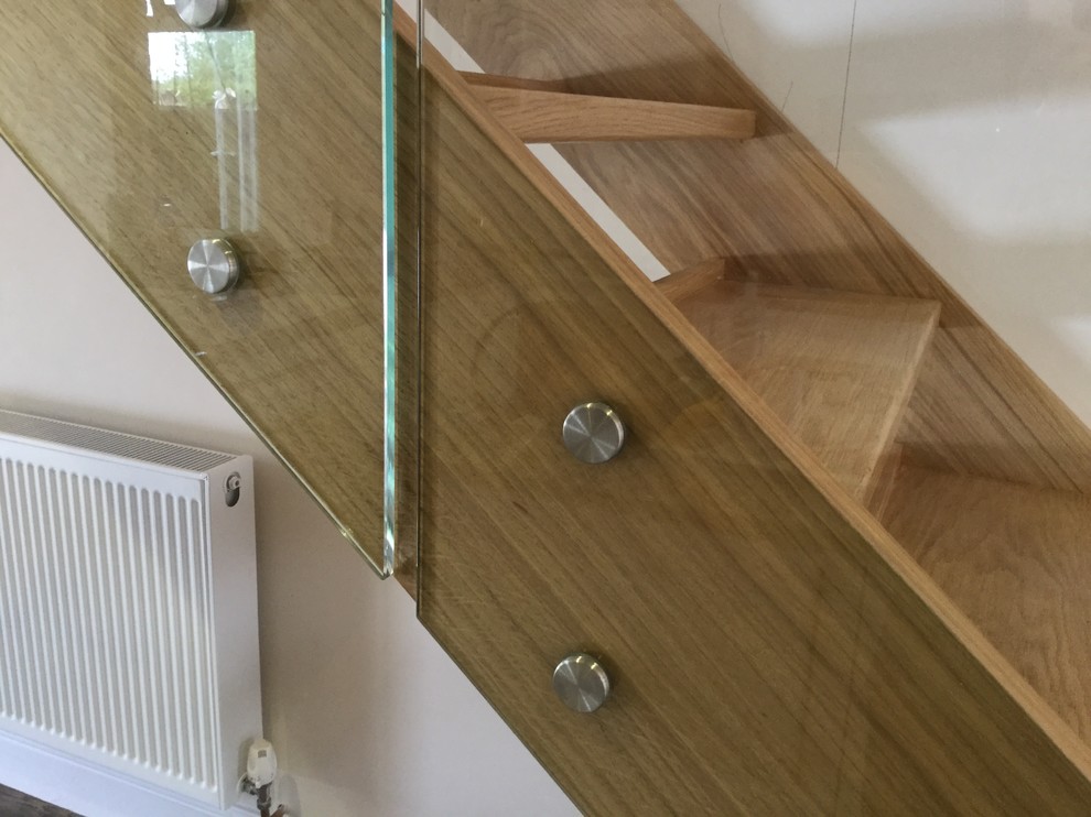 New Oak Staircase with Open Riser