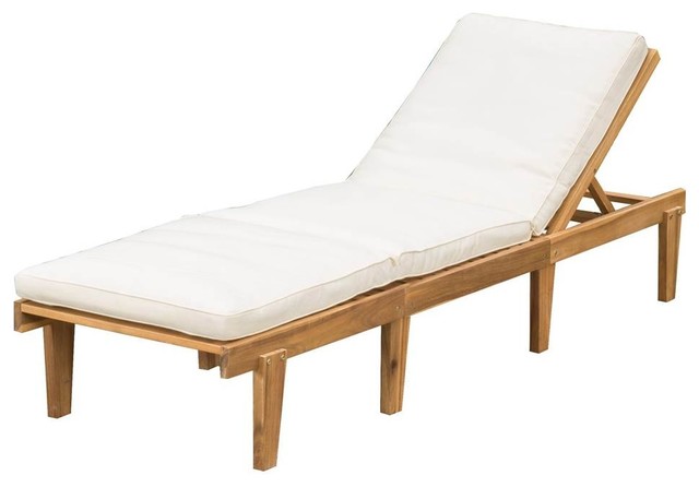 Outdoor Chaise Lounge with Cushion