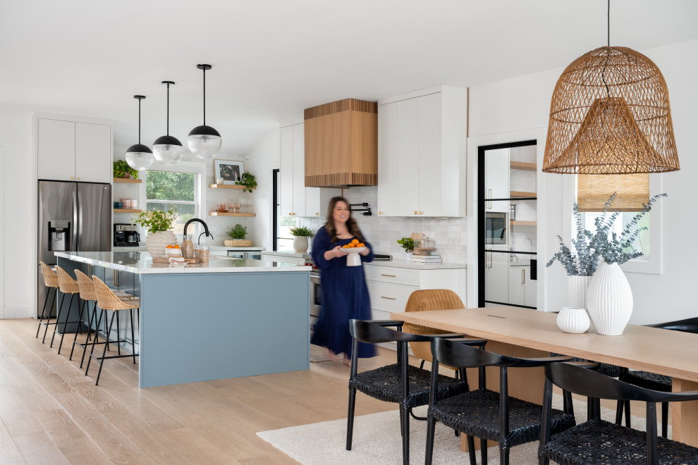 Inspiration for a transitional kitchen remodel in Orange County