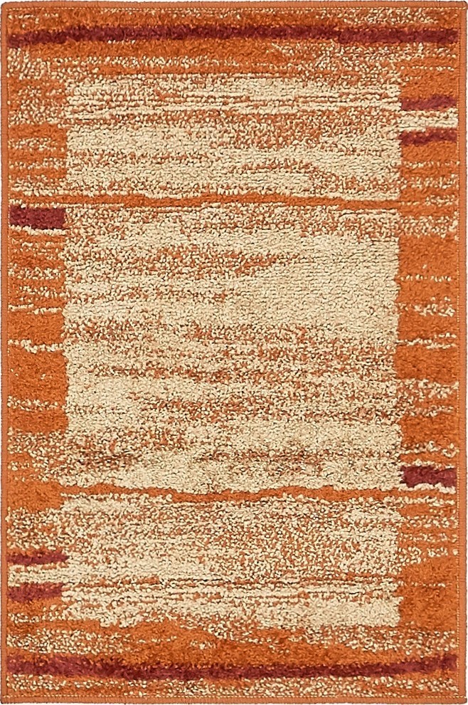 Unique Loom Autumn Foilage Rug, 2'x3' Contemporary Area Rugs by