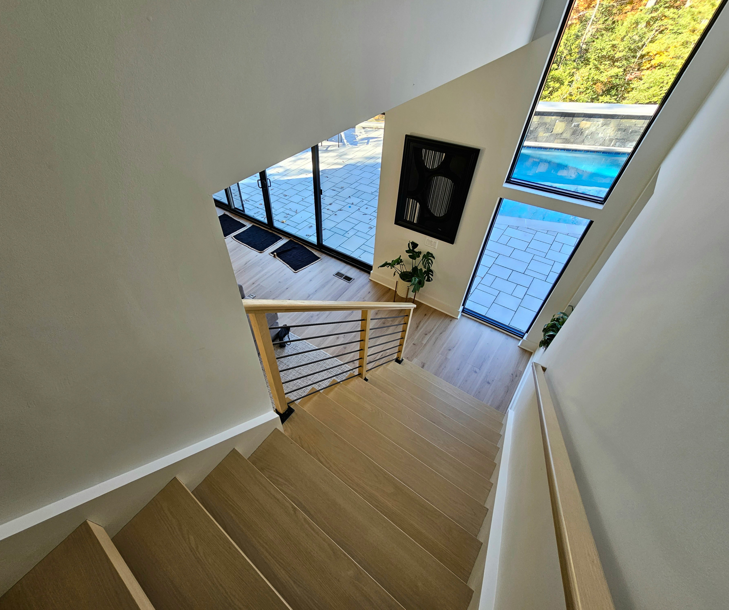 111_Open-Rise Stair with a Stunning Pool View, Great Falls, VA 22066