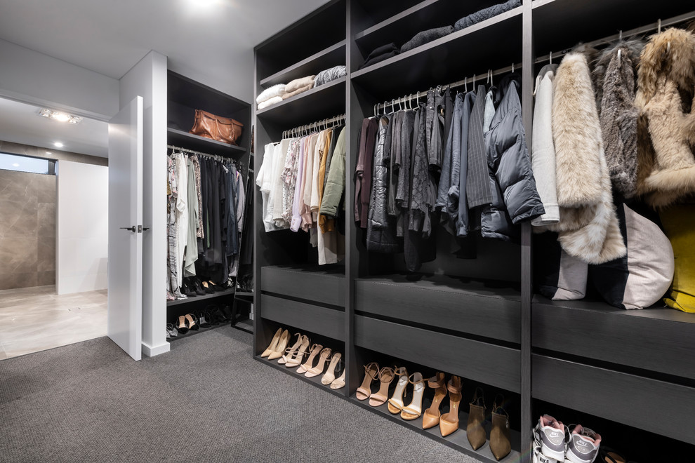 Photo of a modern storage and wardrobe in Perth.