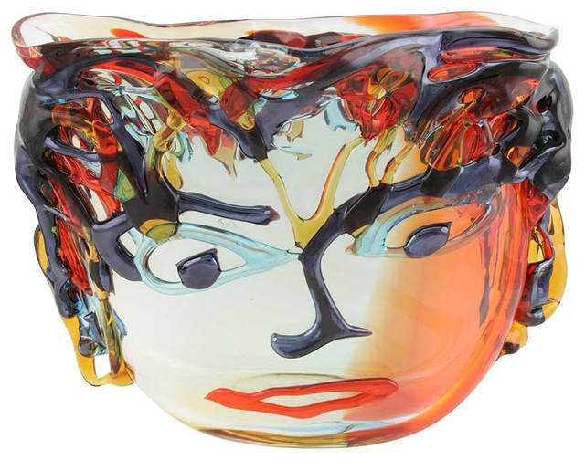 Vases soufflés en verre de Murano réalisés à main