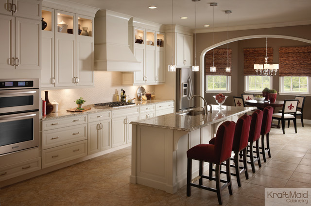 Kraftmaid Maple Cabinetry In Canvas Traditional Kitchen