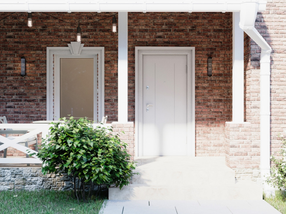 Дизайн террасы в частном доме в Подмосковье, 220м