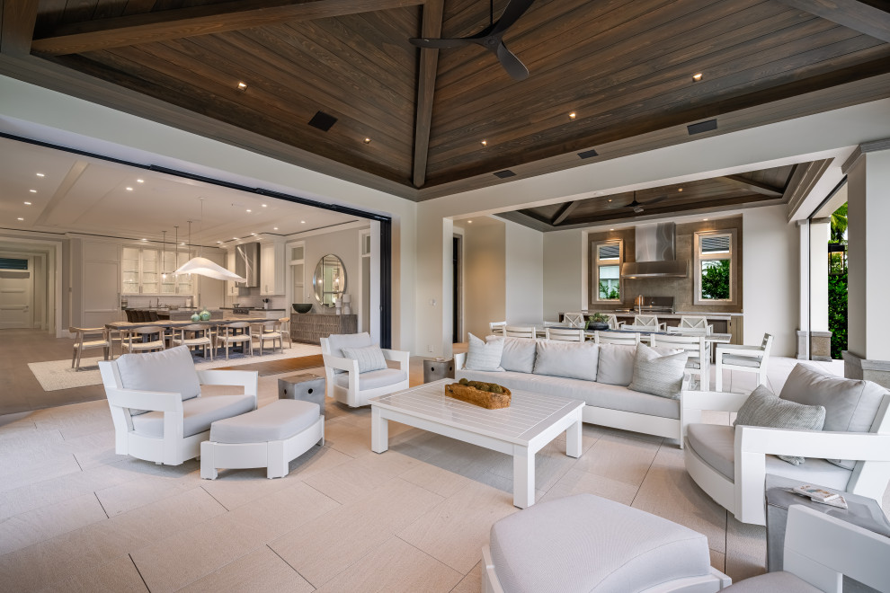 Inspiration for a transitional patio remodel in Miami