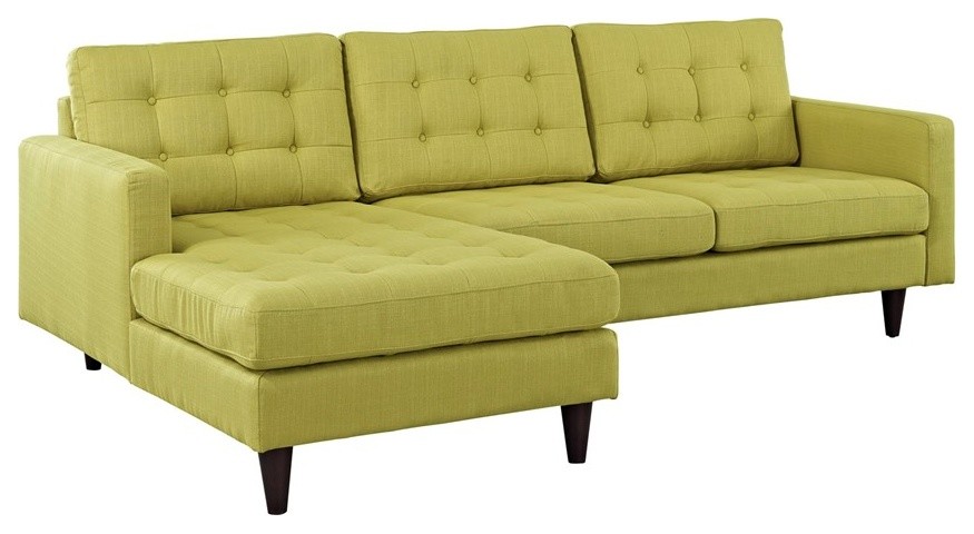 Empress Left-Arm Sectional Sofa in Wheatgrass