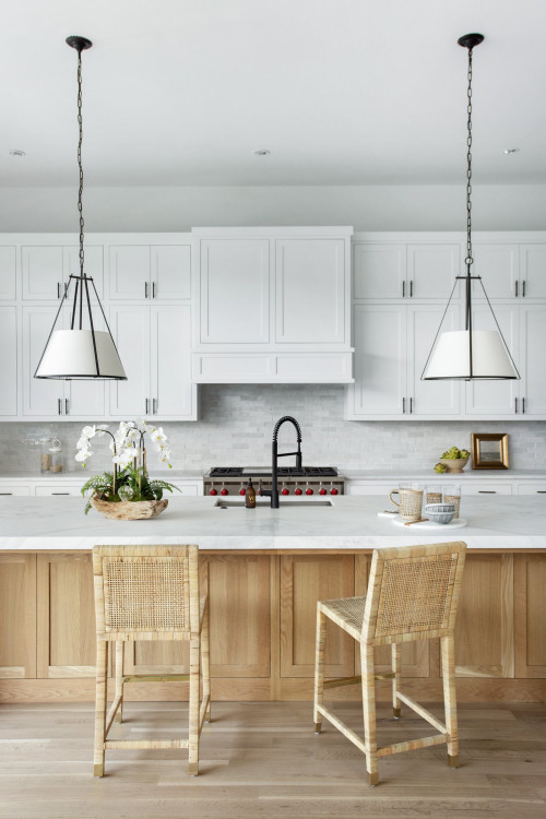 kitchen design white cabinets black appliances