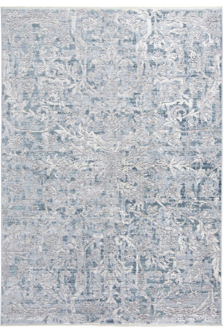 Feizy Cecily 3574F Cecily Luxury Rug 7'10"x10' Teal, Gray Rug