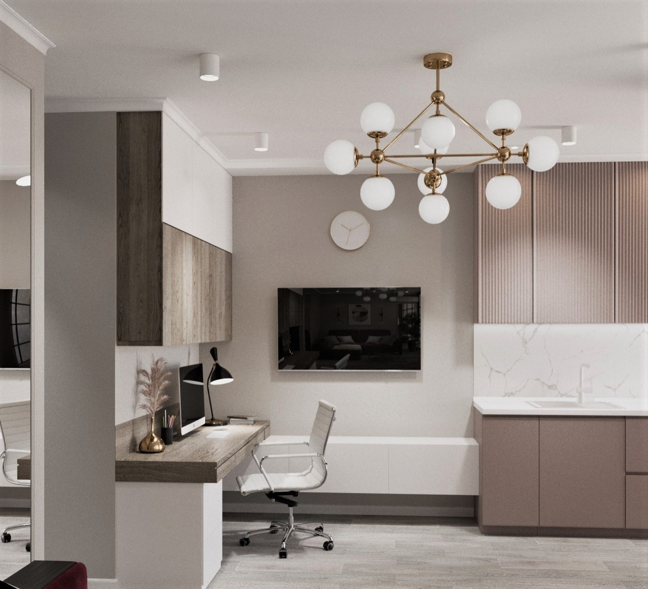 Дизайн 1-комнатной квартиры