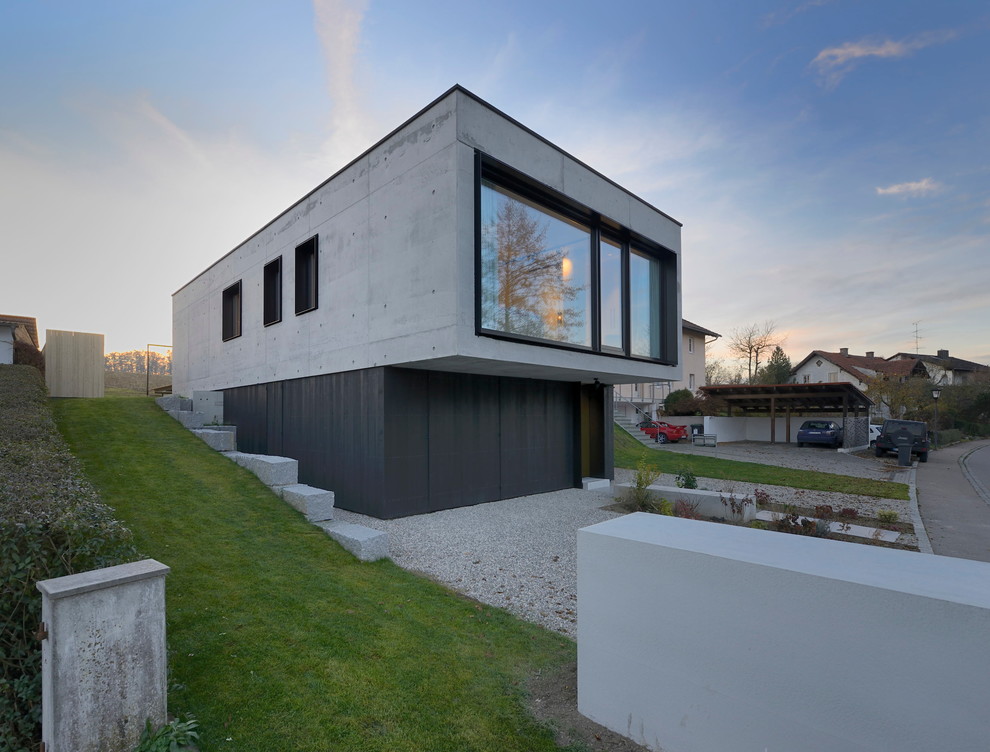 Design ideas for a modern exterior in Munich.