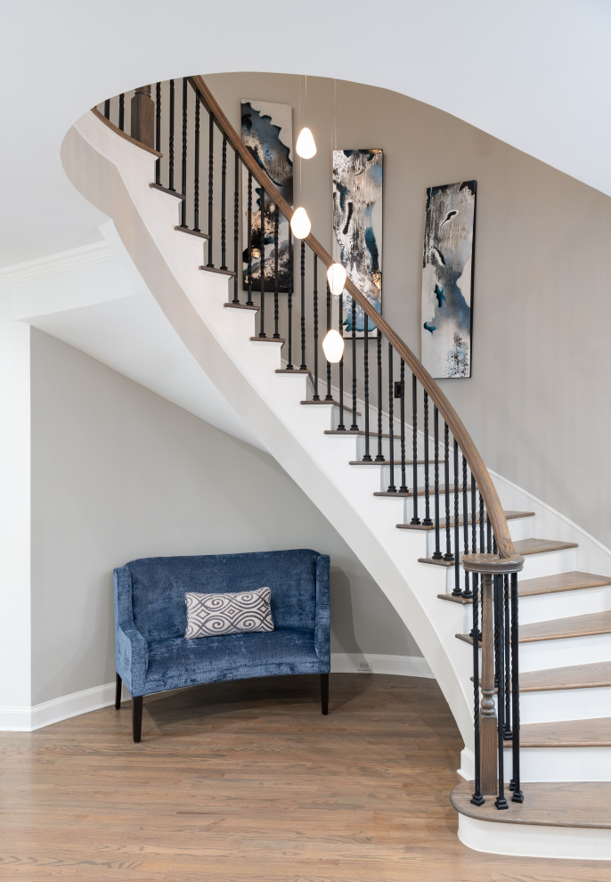 Entryway - transitional entryway idea in Dallas