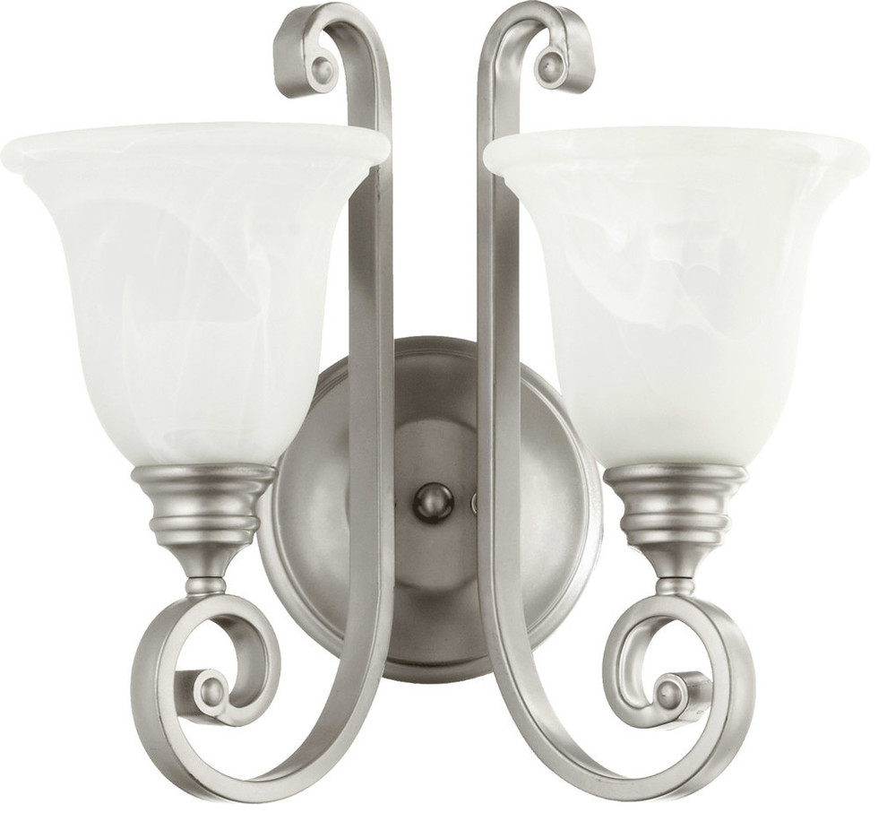 Bryant 2-Light Wall Sconce, Classic Nickel
