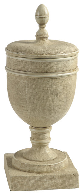 Chester Pedestal Vase with Lid 9"x21.5"
