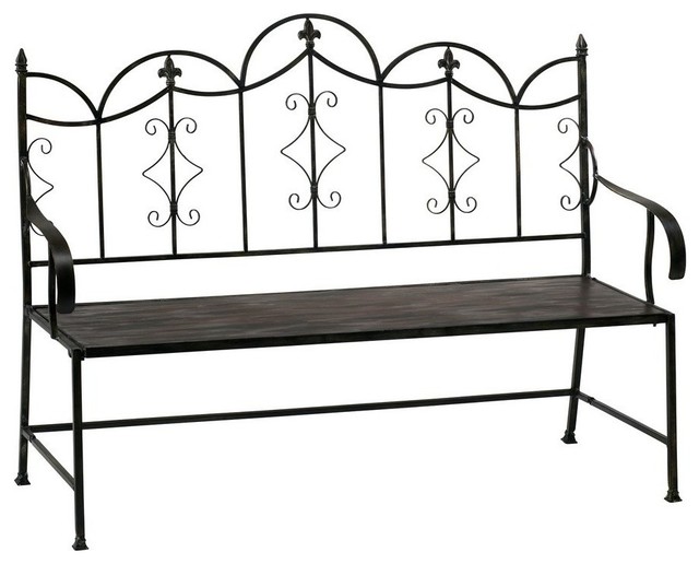 Cyan Design 50x22 Inch Garden Settee Bench in Black