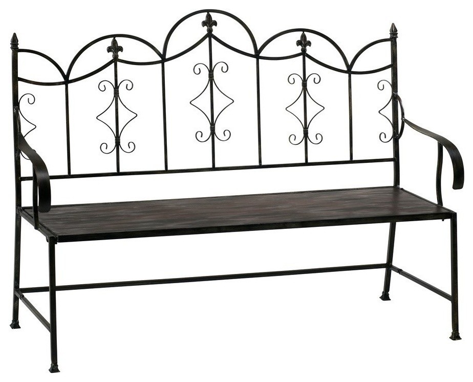 Cyan Design 50x22 Inch Garden Settee Bench in Black