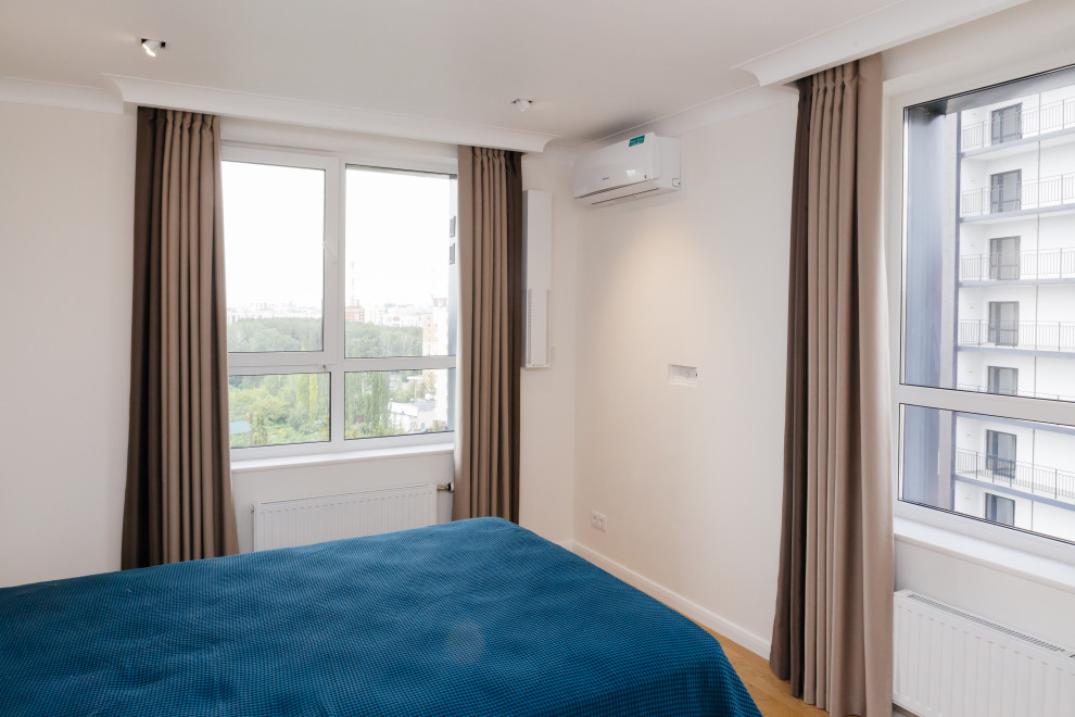 Мужская спальная, шторы блекаут  (ЖК Венский лес г. Уфа)