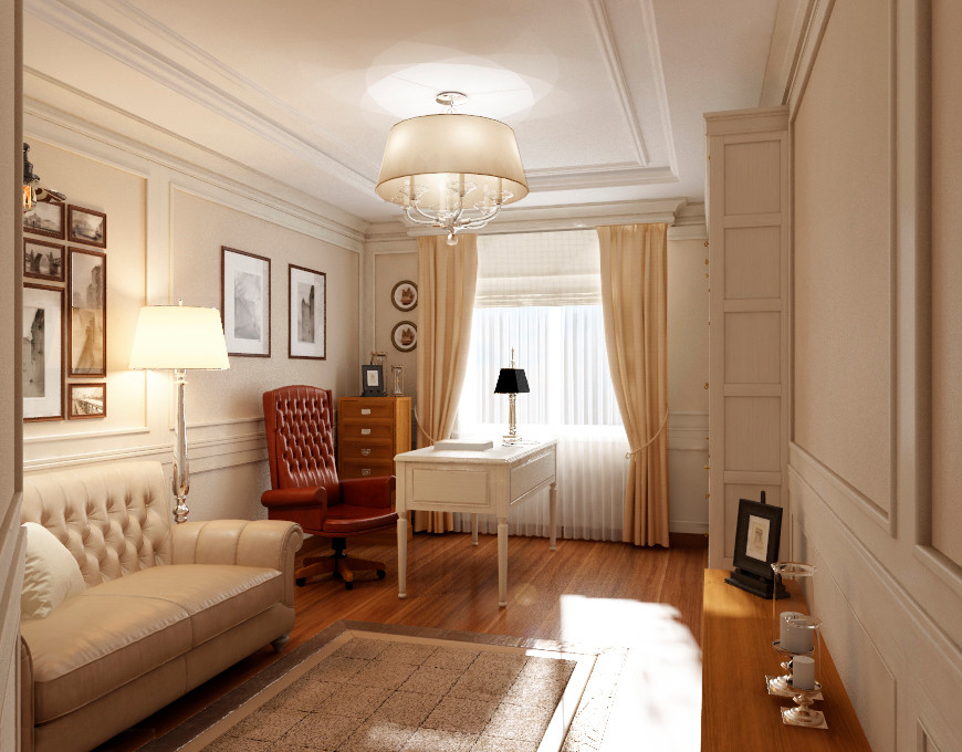 Квартира в легкой классике с романтичными декоративными деталями