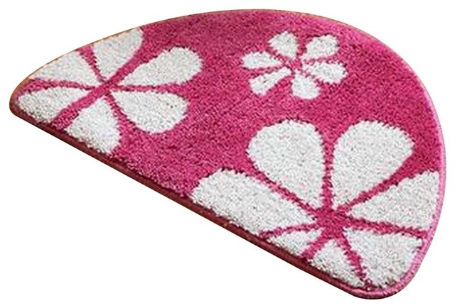 Semi Circle Doormat Bath Rug Pink, Semi Circle Rug Australia
