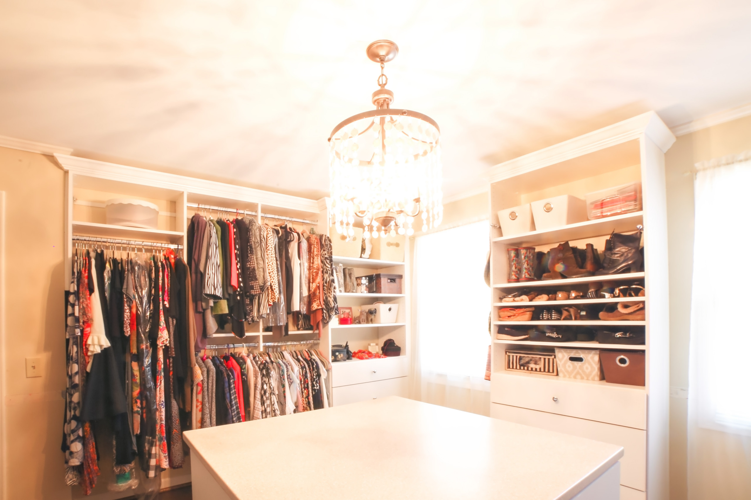 Bedroom turned closet