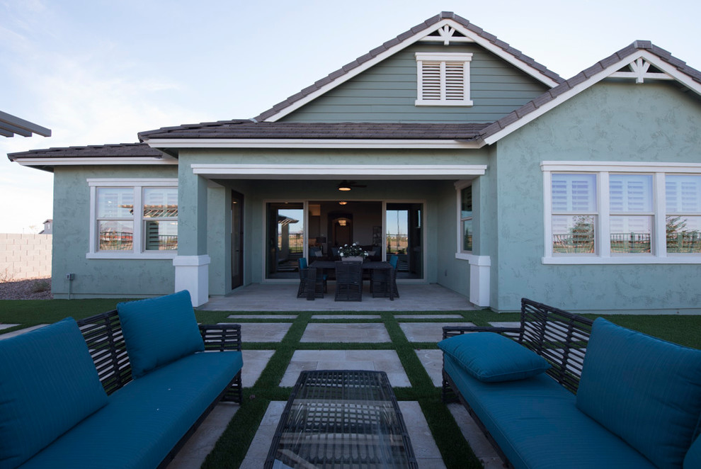 Inspiration for a transitional home design remodel in Phoenix