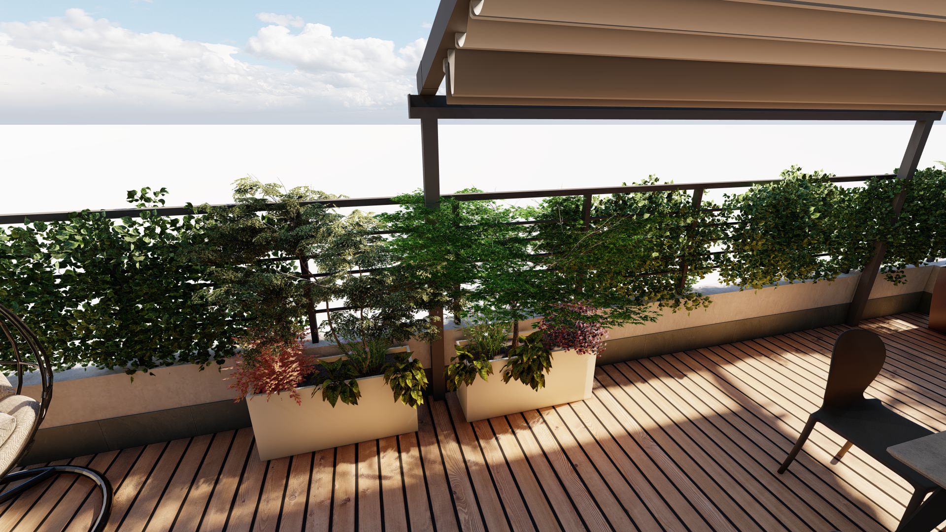 Terrazzino rivolto a nord