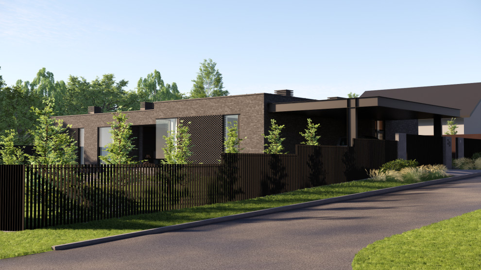 Жилой дом в современном стиле. 250 кв.м