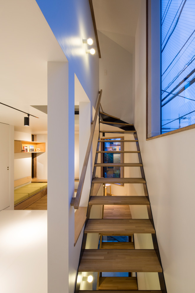 This is an example of a modern staircase.