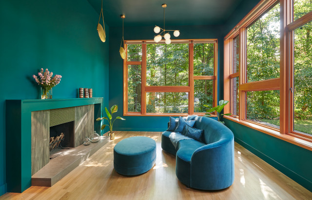 Chevy Chase Residence retro-salon