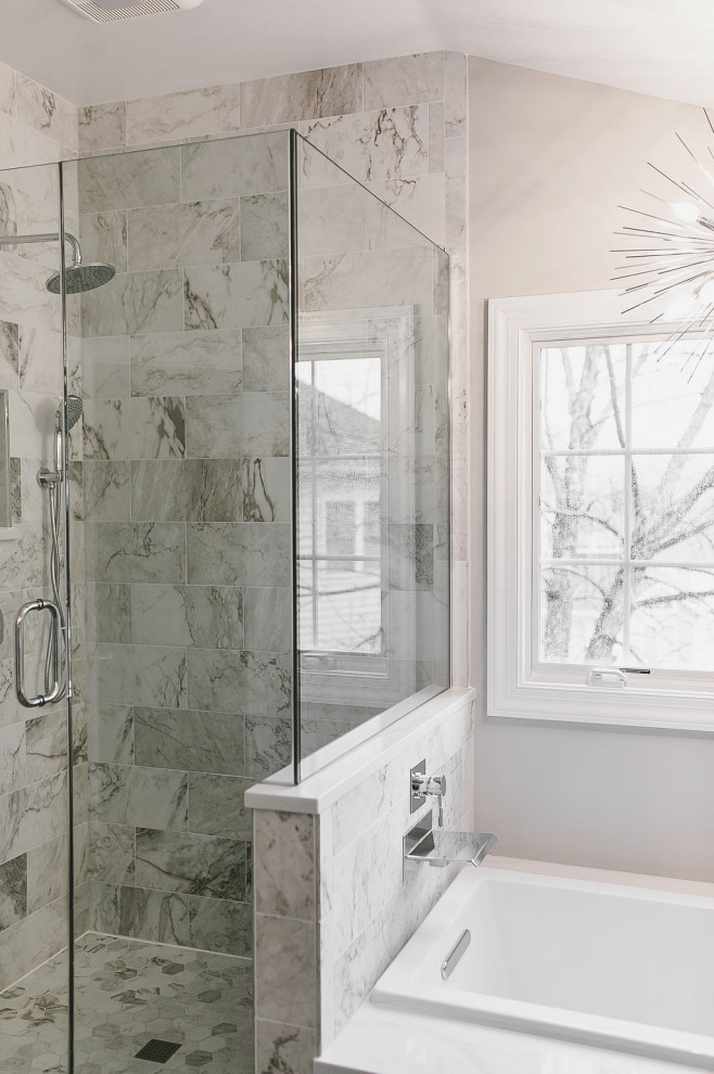 Inspiration for a transitional bathroom remodel in Baltimore