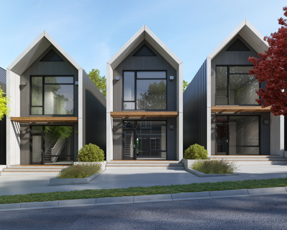 Mid-sized minimalist home design photo