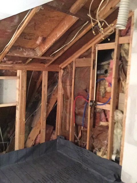 Master bath upgrade rustic