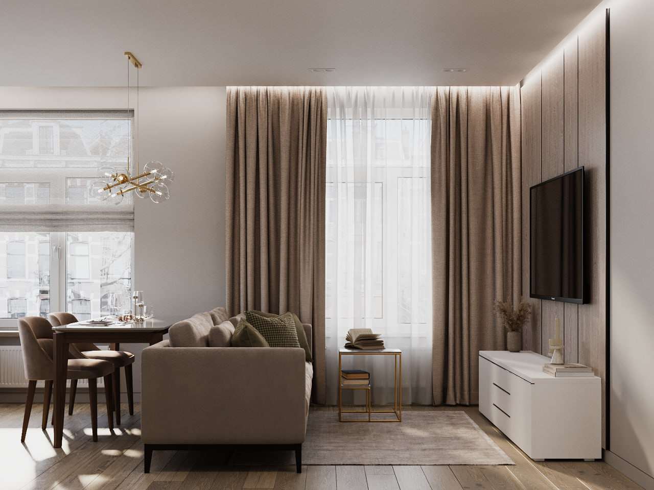 Дизайн-проект квартиры 60 кв.м в современном стиле