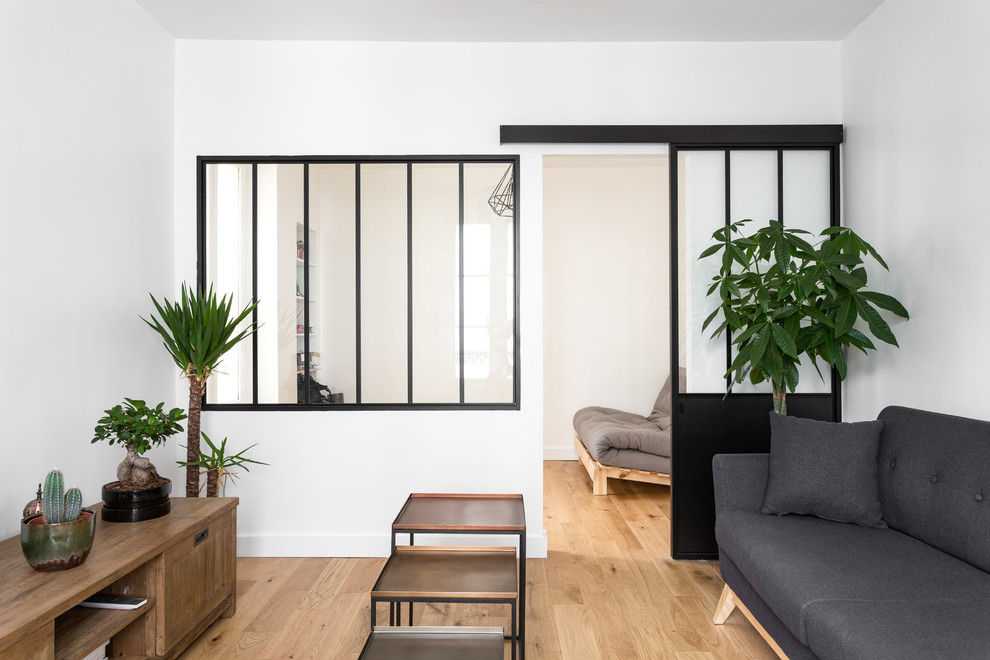 Inspiration pour un salon nordique.