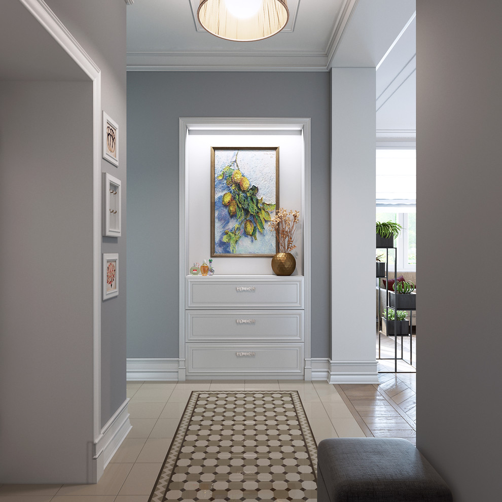 Квартира в сталинском доме на Кутузовском проспекте. Холл.