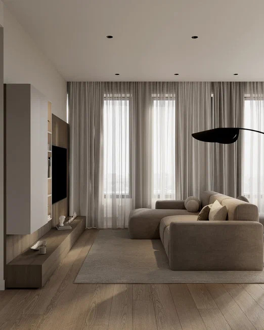 Красивая и светлая квартира в современном стиле