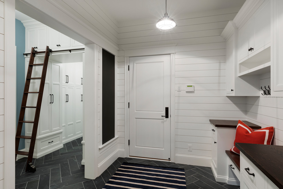 This is an example of a beach style laundry room in Minneapolis.