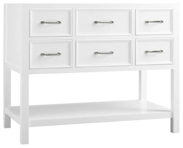 Ronbow Newcastle Solid Wood 36" Vanity Base, White