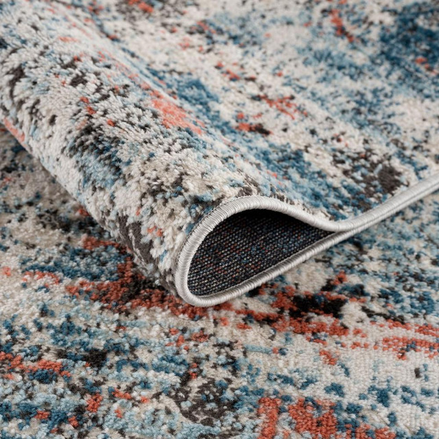 Polyester Blend Rug 75% Polypropylene 25% Polyester Pegasus Abstract Multi Area Rug, Multi ...