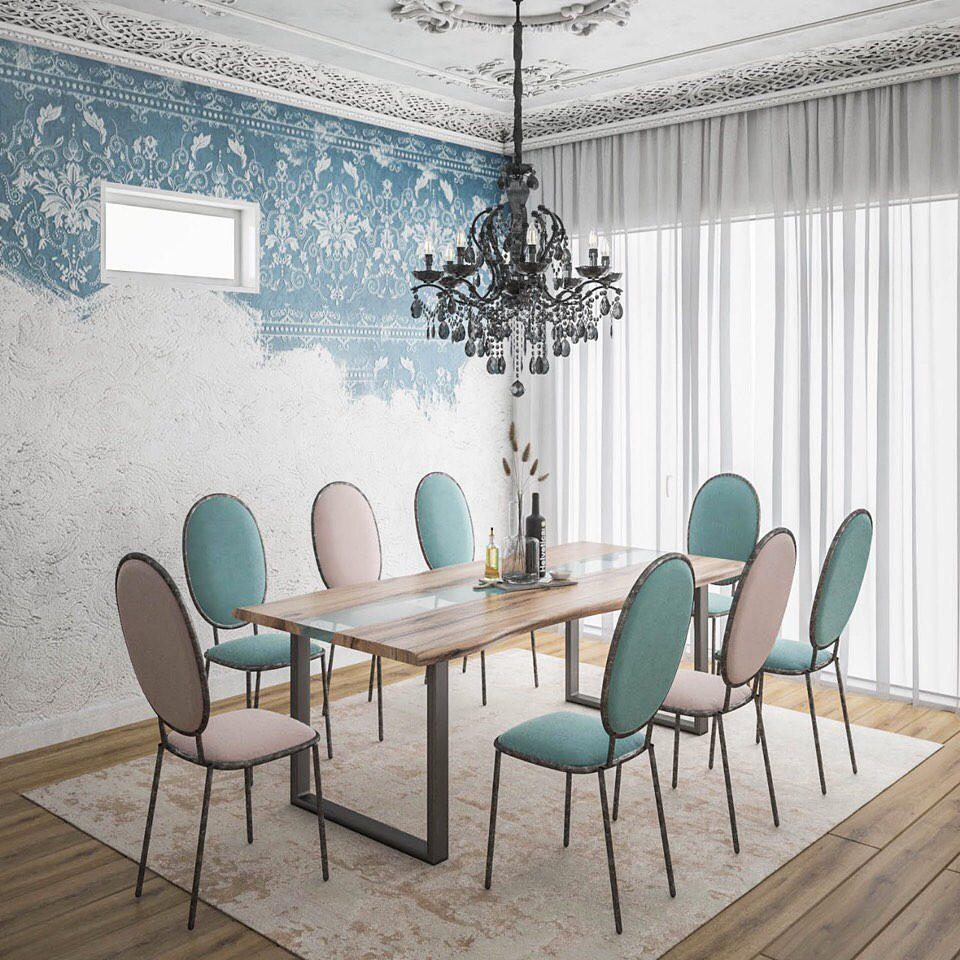 Гостиная и кухня в подземном гараже