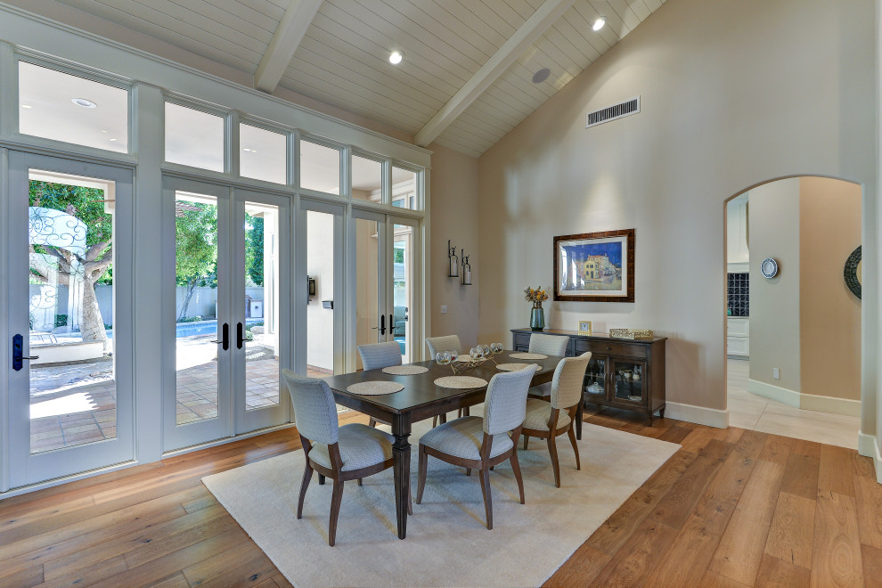 Transitional dining room photo in Phoenix