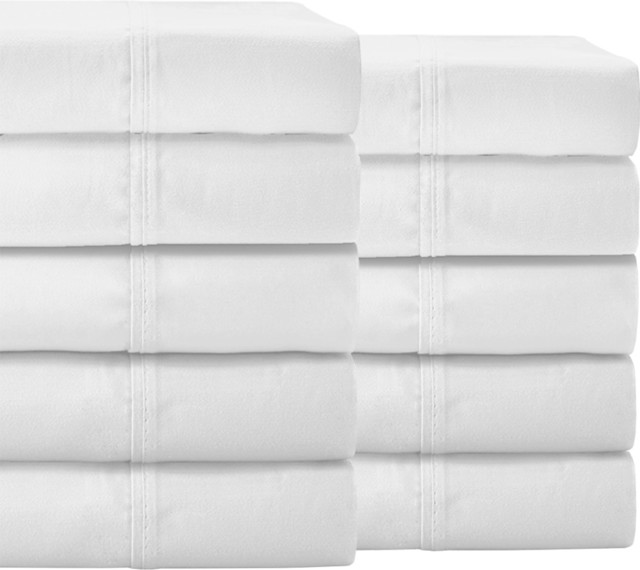 Bare Home Bulk Microfiber Sheet Set, Twin Xl Traditional Sheet And