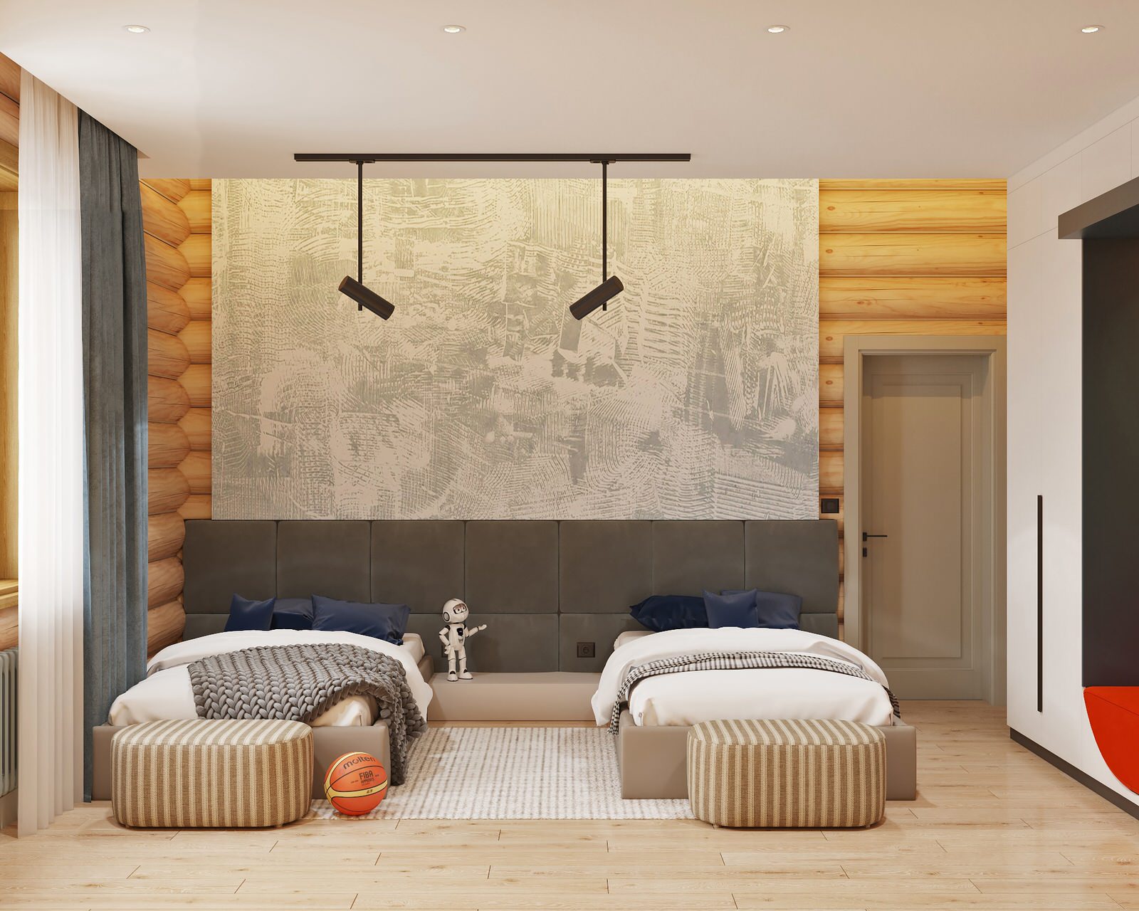 Дизайн проект дома из рубленного бревна