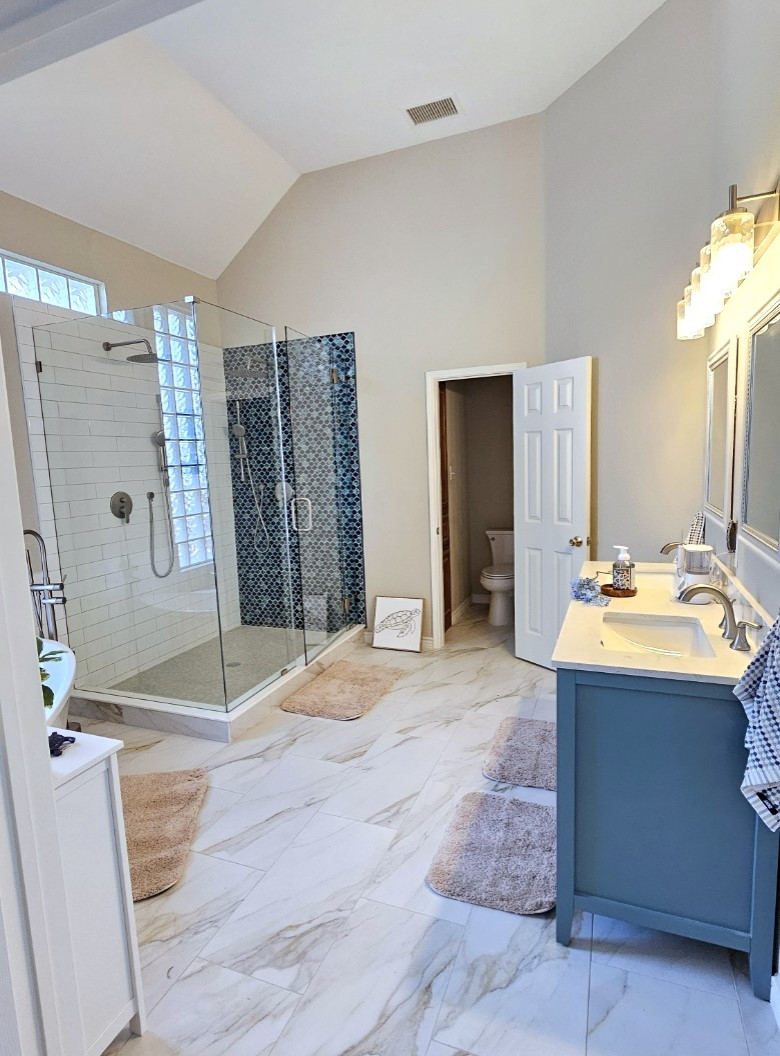Garland TX - Master Bathroom Remodeling