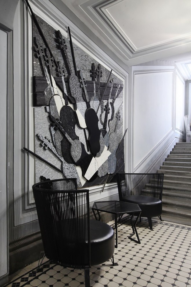 Мозаичное барельефное панно «Скрипка»