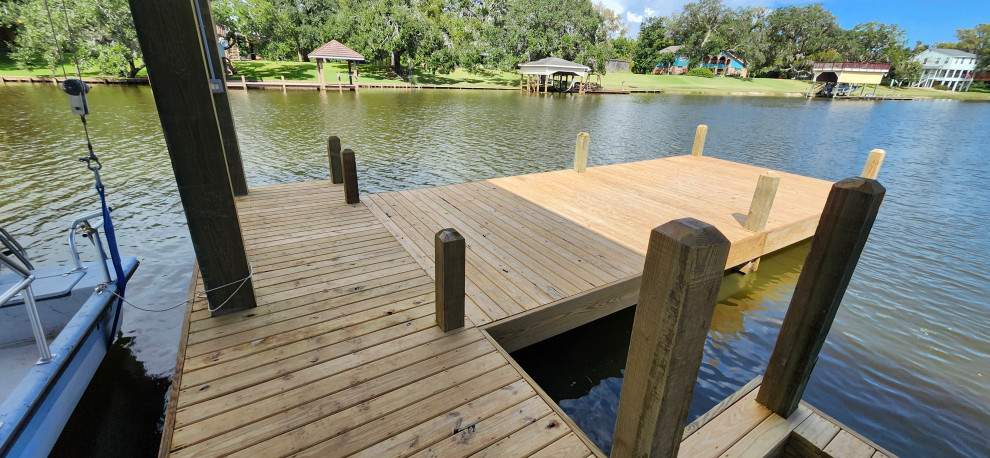 Custom New Home with Boat House