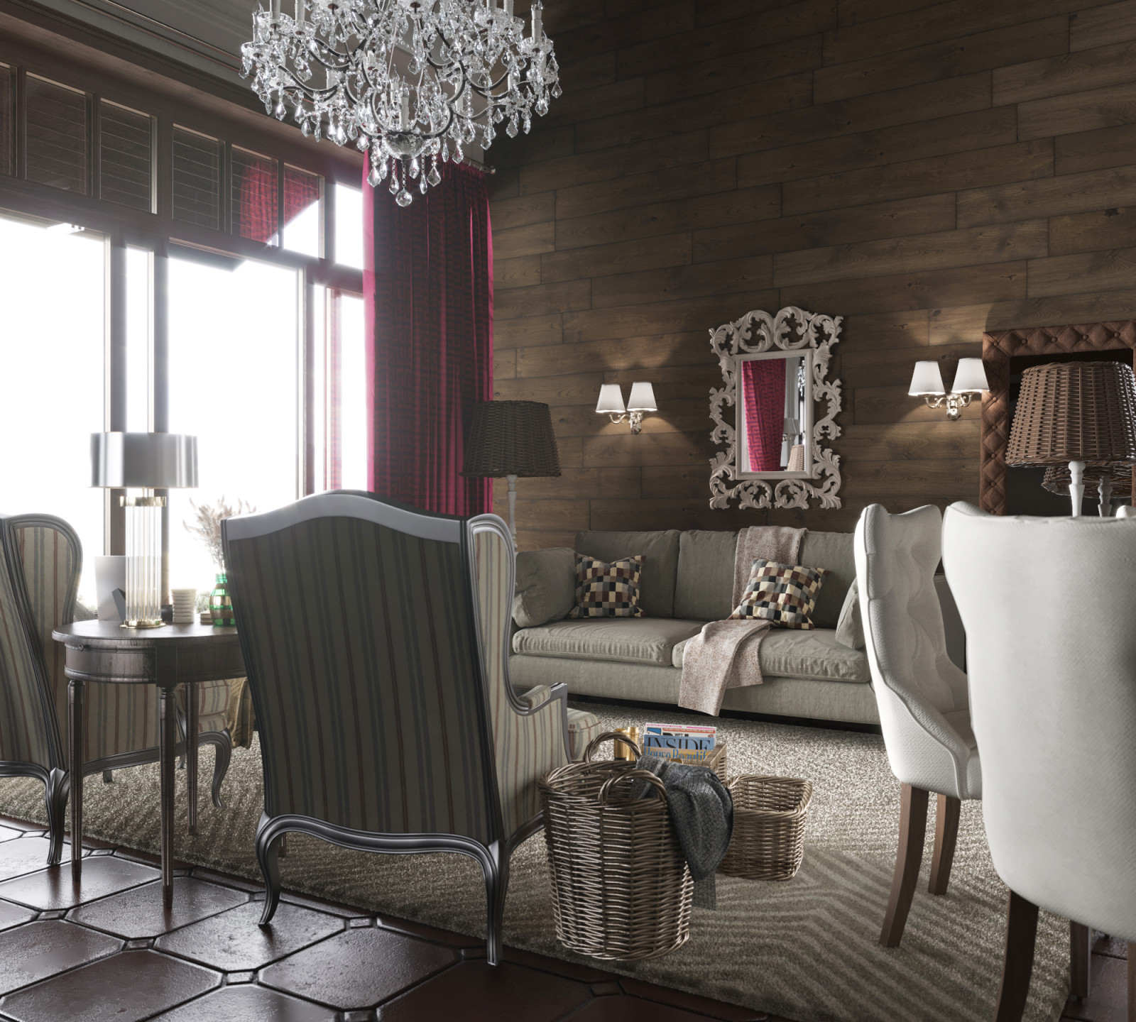 Проект интерьера загородного дома