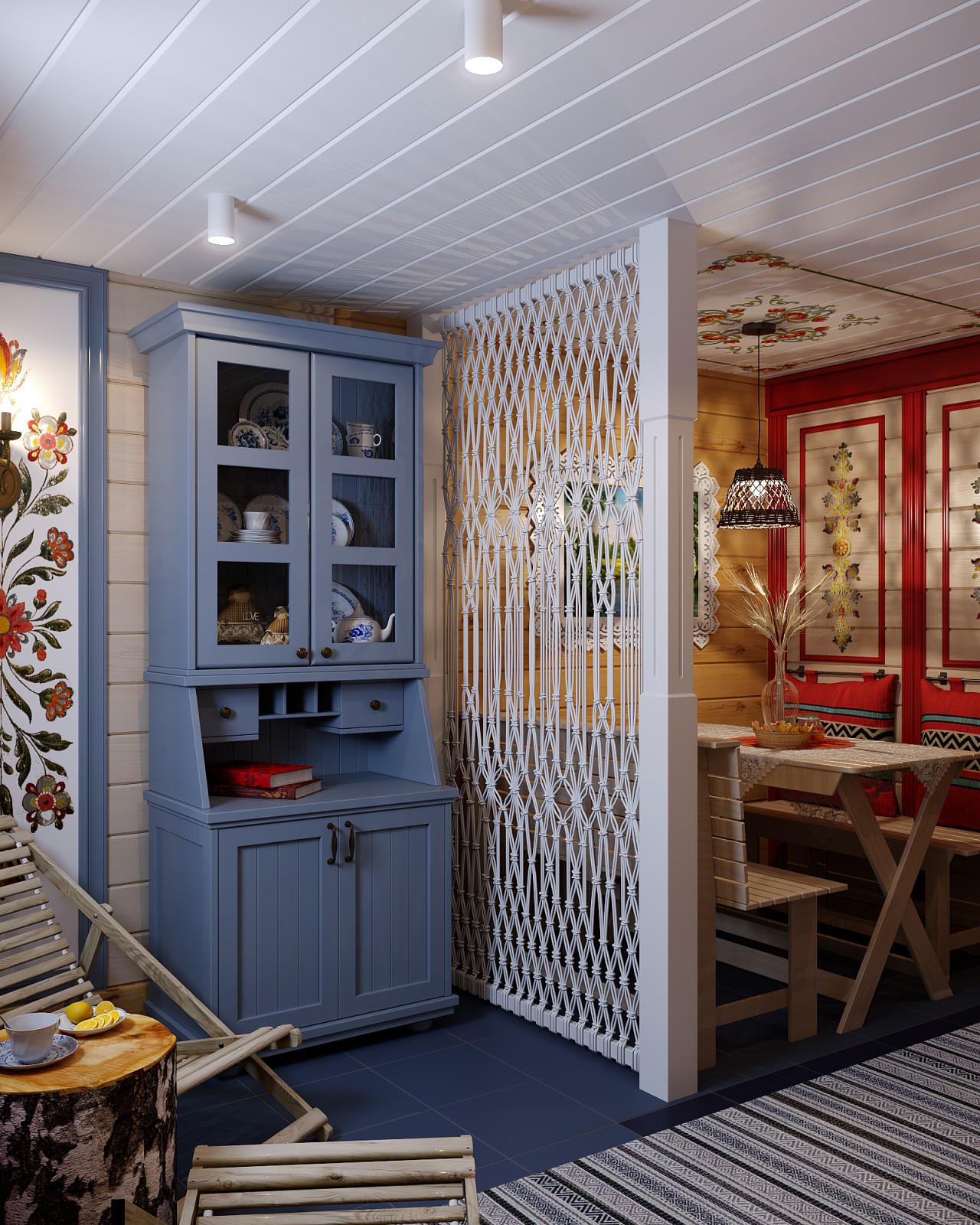 Баня с русскими мотивами